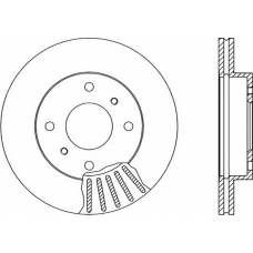 BDA1386.20 OPEN PARTS Тормозной диск