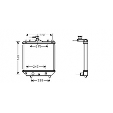 SZ2064 AVA Радиатор, охлаждение двигателя