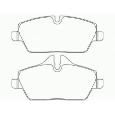 P 06 034 BREMBO Комплект тормозных колодок, дисковый тормоз