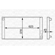 350213859000 MAGNETI MARELLI Радиатор, охлаждение двигателя