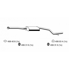 343060 ERNST Средний глушитель выхлопных газов