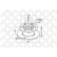 85-00735-SX STELLOX Тормозной диск