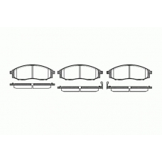 2748.02 ROADHOUSE Комплект тормозных колодок, дисковый тормоз