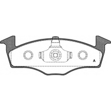 BPA0609.00 OPEN PARTS Комплект тормозных колодок, дисковый тормоз