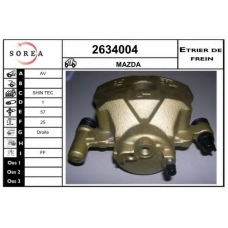 2634004 EAI Тормозной суппорт