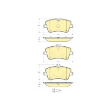 6115141 GIRLING Комплект тормозных колодок, дисковый тормоз