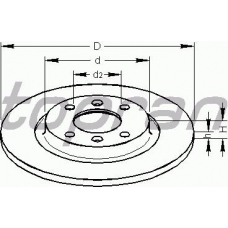 720 241 TOPRAN Тормозной диск
