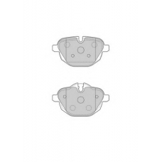 FD7521A NECTO Комплект тормозных колодок, дисковый тормоз