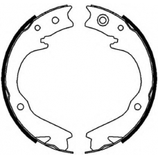 FSB4063 FERODO Комплект тормозных колодок, стояночная тормозная с