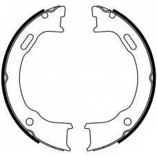 FSB4111 FERODO Комплект тормозных колодок, стояночная тормозная с