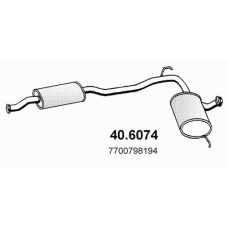 40.6074 ASSO Средний глушитель выхлопных газов