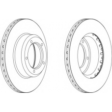 DDF262-1 FERODO Тормозной диск