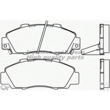 H025-42HD ASHUKI Комплект тормозных колодок, дисковый тормоз