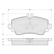 FB210226 FLENNOR Комплект тормозных колодок, дисковый тормоз