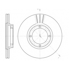 6374 10 KAWE Тормозной диск