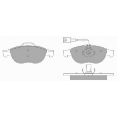 714.1 SIMER Комплект тормозных колодок, дисковый тормоз