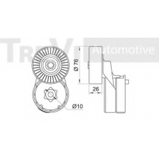 RPK1000171 RPK Натяжная планка, поликлиновой ремень