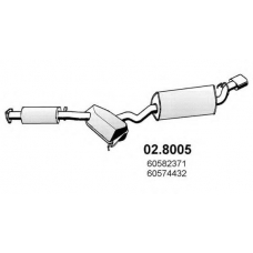 02.8005 ASSO Средний / конечный глушитель ог