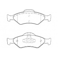 WBP23200A WAGNER LOCKHEED Комплект тормозных колодок, дисковый тормоз