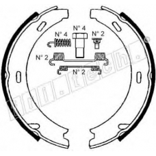 1052.121K fri.tech. Комплект тормозных колодок, стояночная тормозная с
