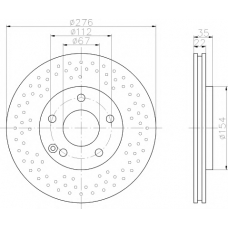 MDC2283 MINTEX Тормозной диск