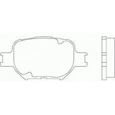 P 83 054 BREMBO Комплект тормозных колодок, дисковый тормоз