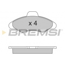 BP2462 BREMSI Комплект тормозных колодок, дисковый тормоз