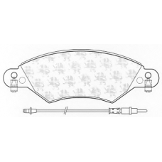 BP1289 QH Benelux Комплект тормозных колодок, дисковый тормоз