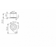 TKR 9860 TIMKEN Натяжной ролик, ремень грм