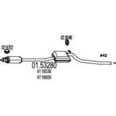 01.53280 MTS Средний глушитель выхлопных газов