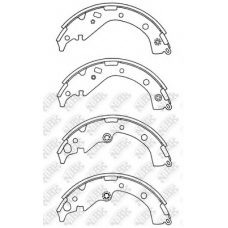 FN2371 NiBK Комплект тормозных колодок