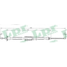 C0200B LPR Трос, стояночная тормозная система
