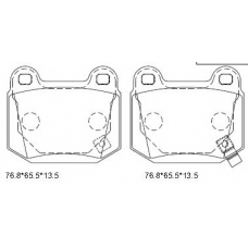 KD4711 ASIMCO Комплект тормозных колодок, дисковый тормоз