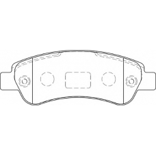 DBP231927 DURON Комплект тормозных колодок, дисковый тормоз