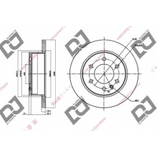 BD1491 DJ PARTS Тормозной диск