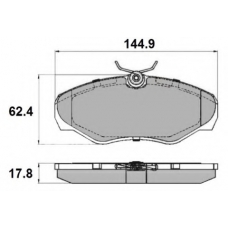 NP2148 NATIONAL Комплект тормозных колодок, дисковый тормоз
