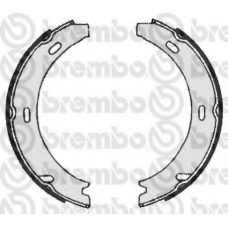 S 50 502 BREMBO Комплект тормозных колодок, стояночная тормозная с