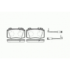 0769 02 KAWE Комплект тормозных колодок, дисковый тормоз