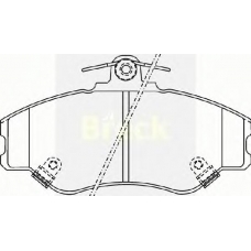 23081 00 C BRECK Комплект тормозных колодок, дисковый тормоз