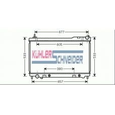 1601171 KUHLER SCHNEIDER Радиатор, охлаждение двигател