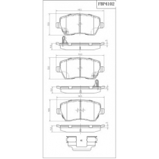 FBP4102 FI.BA Комплект тормозных колодок, дисковый тормоз