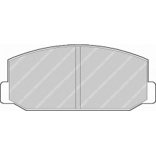 FDB216 FERODO Комплект тормозных колодок, дисковый тормоз