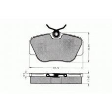 7.114 PEX Комплект тормозных колодок, дисковый тормоз