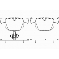 P 06 039 BREMBO Комплект тормозных колодок, дисковый тормоз