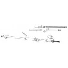 PU02219 KAWE Трос, стояночная тормозная система