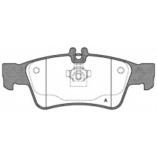 BPA0991.00 OPEN PARTS Комплект тормозных колодок, дисковый тормоз