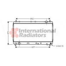 53002247 VAN WEZEL Радиатор, охлаждение двигателя