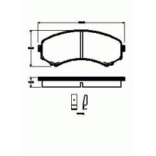 2396.00 ROADHOUSE Комплект тормозных колодок, дисковый тормоз