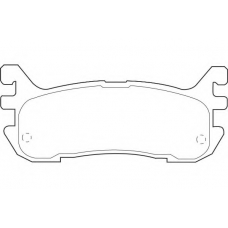 WBP23387A WAGNER LOCKHEED Комплект тормозных колодок, дисковый тормоз