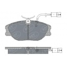 SP 163 SCT Комплект тормозных колодок, дисковый тормоз